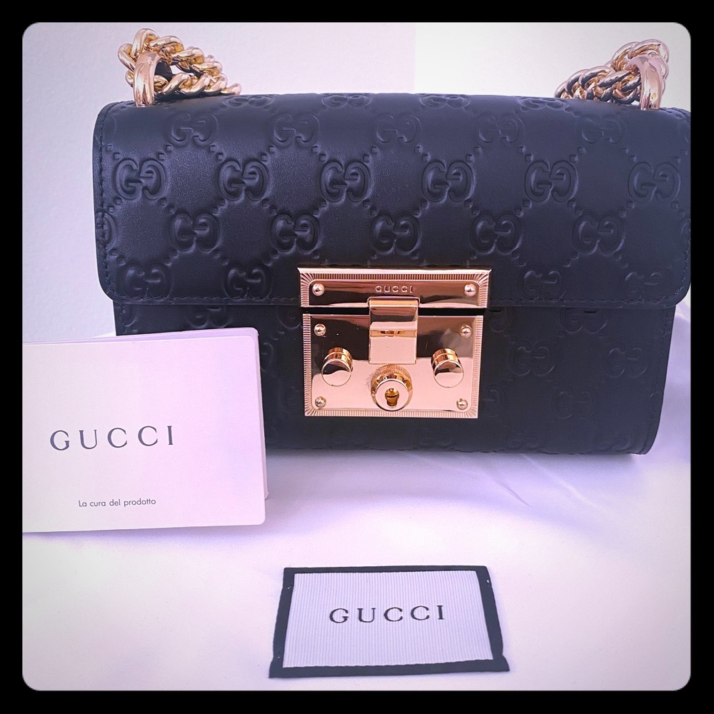 SOLD Gucci Padlock Signature Shoulder Bag